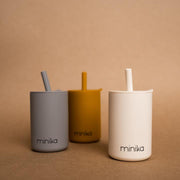 Zoe Set of Silicone Drinking Straws Blue Multi Mix