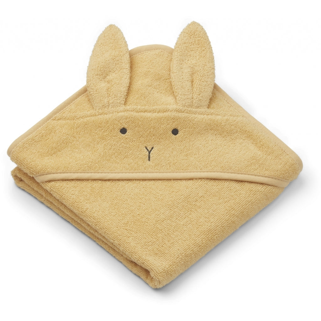 Albert Kapuzen Badetuch Rabbit Jojoba Gelb (Grösse Baby)