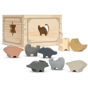 Zoe Set of Silicone Drinking Straws Blue Multi Mix