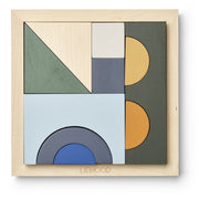 Ishan Wooden Puzzle Faune Green Mix