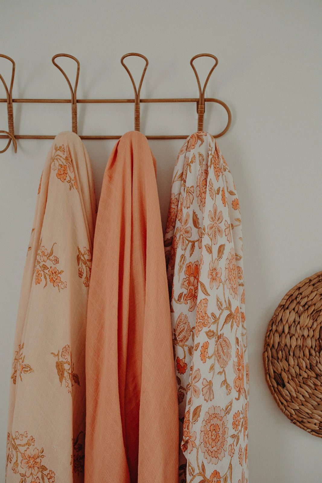 Muslin Swaddle Set  Florence Peach & Weisscreme