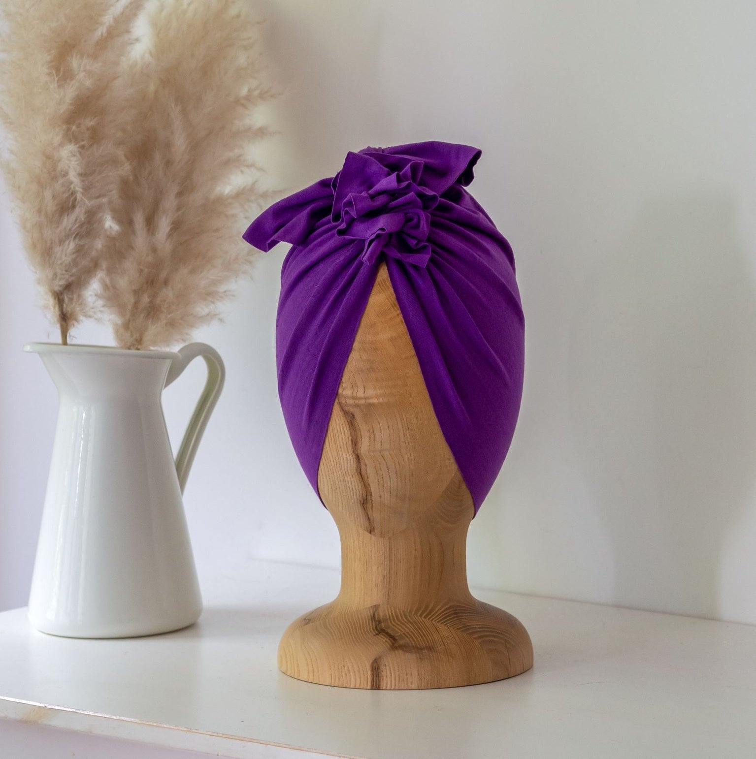 Turban Basic light Purple Rain
