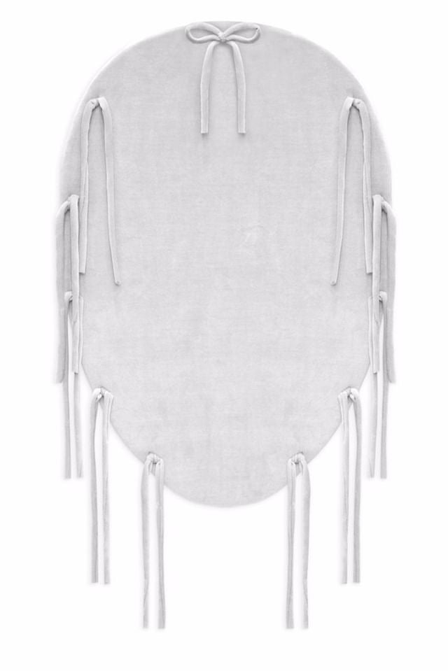 Baby nest bed bumper light grey 2 in 1