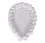 Baby nest bed bumper light grey 2 in 1