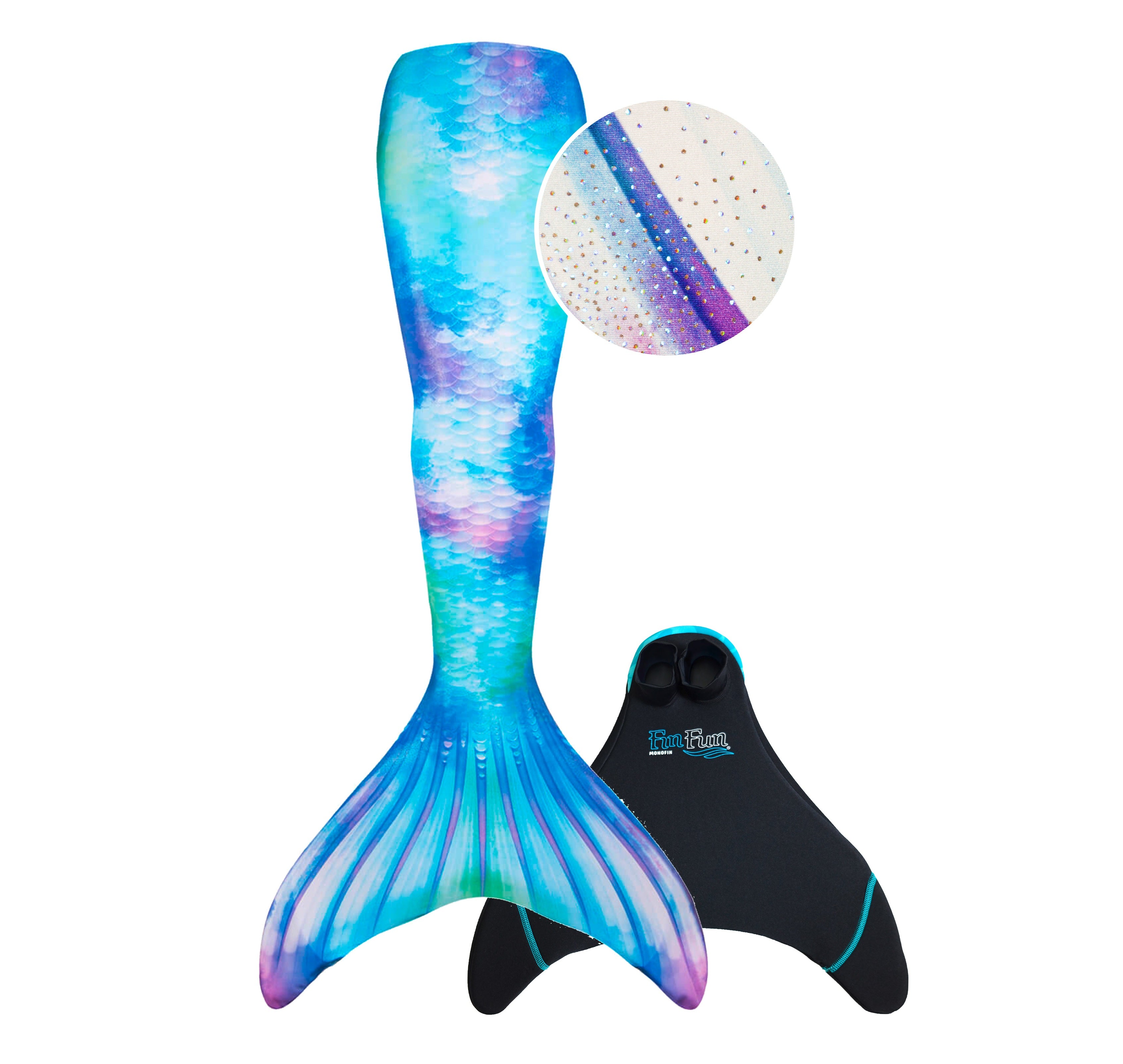 Meerjungfrau Flosse Limited Edition Watercolor Waves