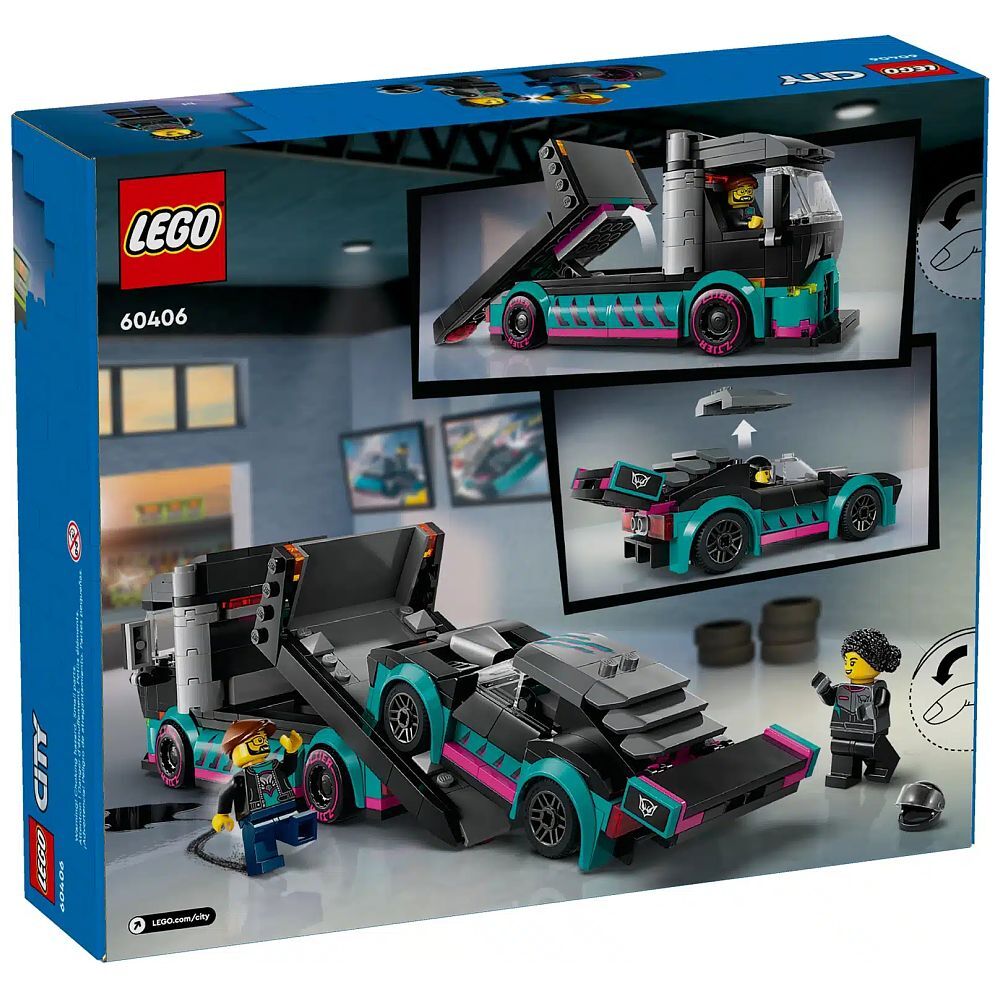 Camion F1® avec voiture de course Audi F1®