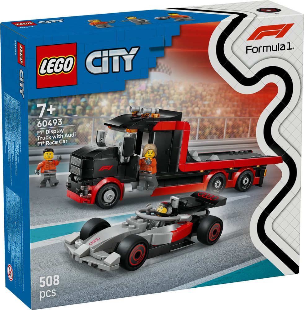 Camion F1® avec voiture de course Audi F1®