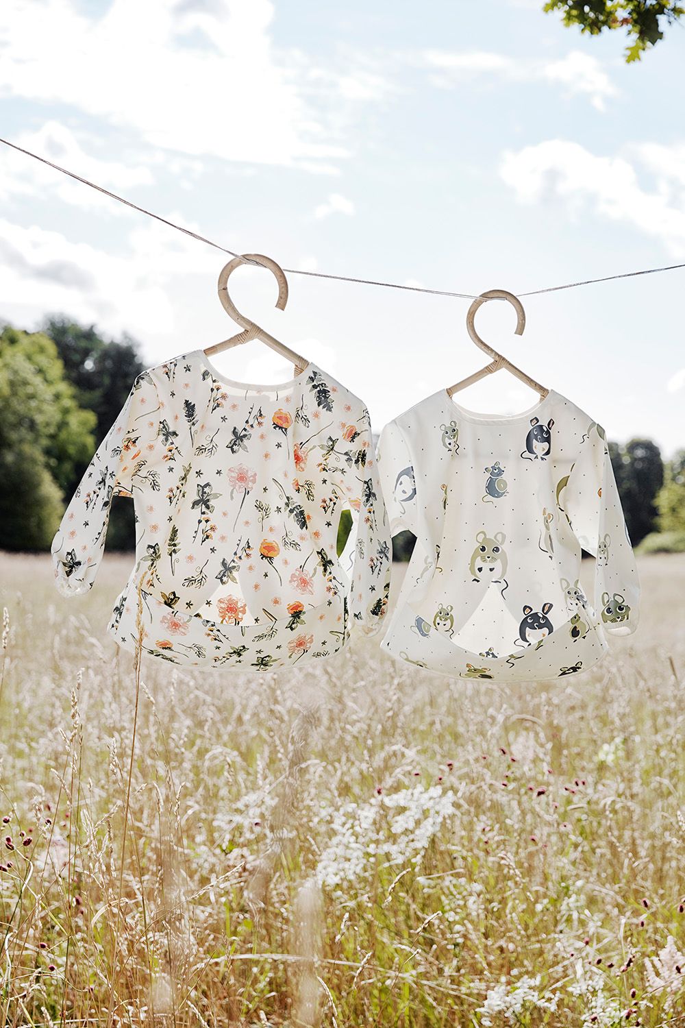 Elodie - Schürze langarm Forest Mouse