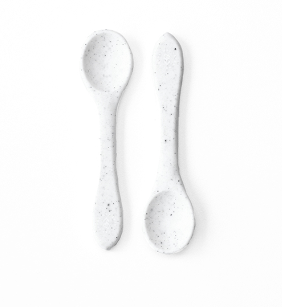 Silikon Löffel Weiss Speckle