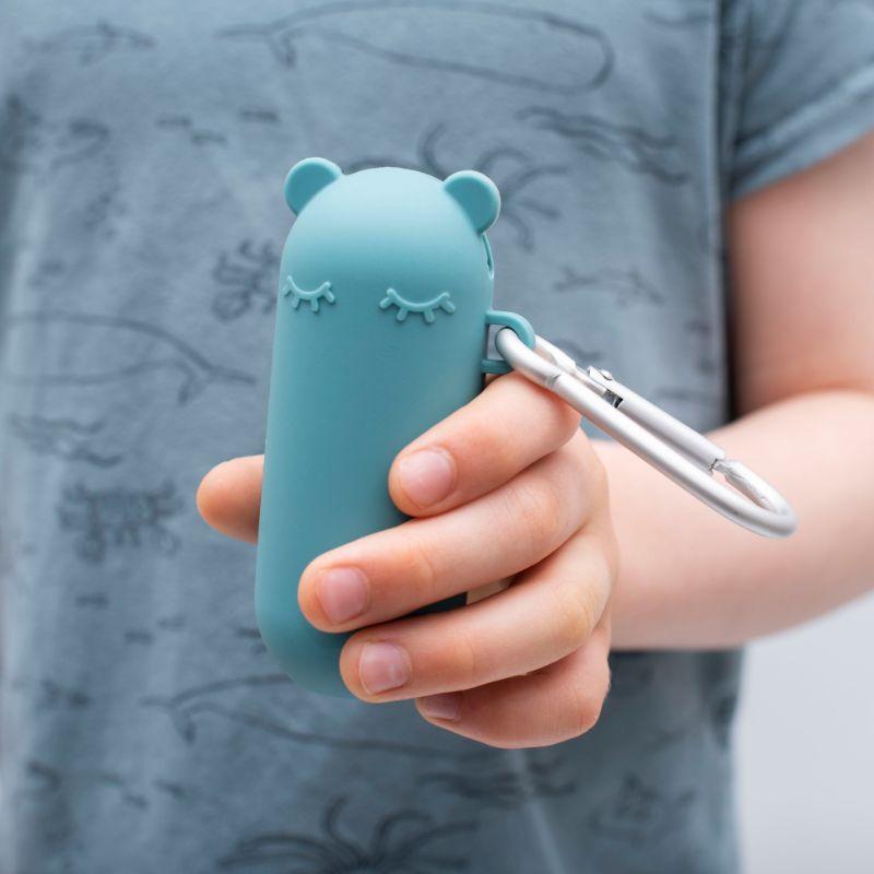 Lot de pailles en silicone Zoe, bleu multicolore