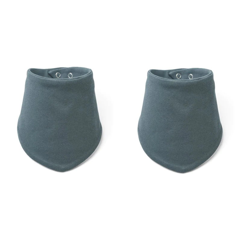 Ensemble bavoir Anette bleu baleine