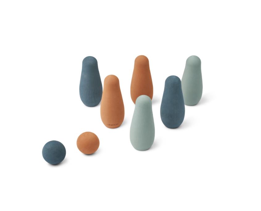 Benno Bowling Set Whale Blue Mix