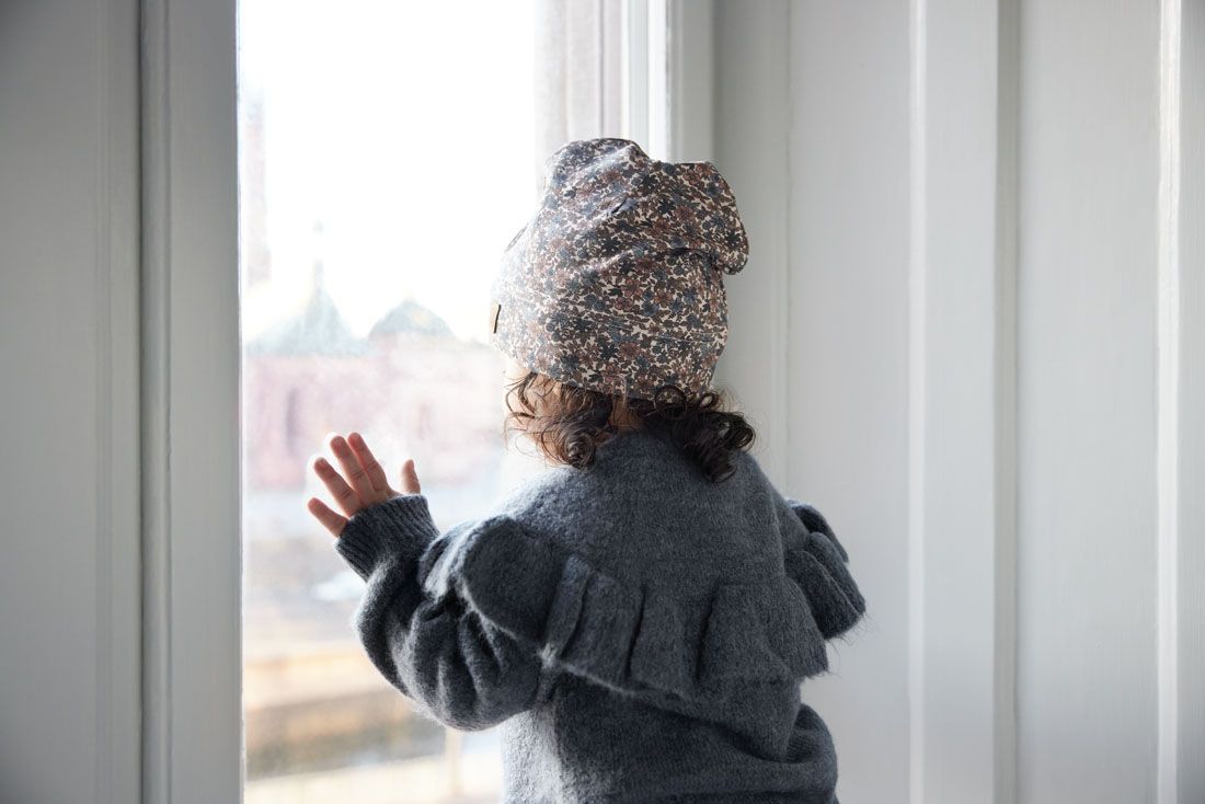 Beanie Übergangszeit Blue Garden