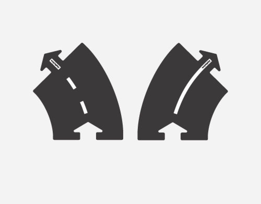 Strassenset Kurven 2er Packung