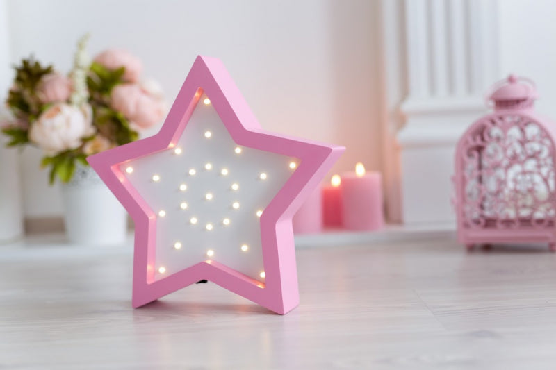 LED Nachtlampe Stern Rosa