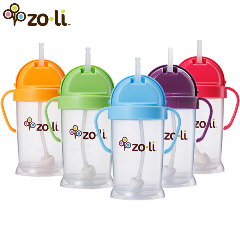 Zoe Set of Silicone Drinking Straws Blue Multi Mix