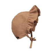 Baby Sommer Bonnet Muslin Soft Terracotta