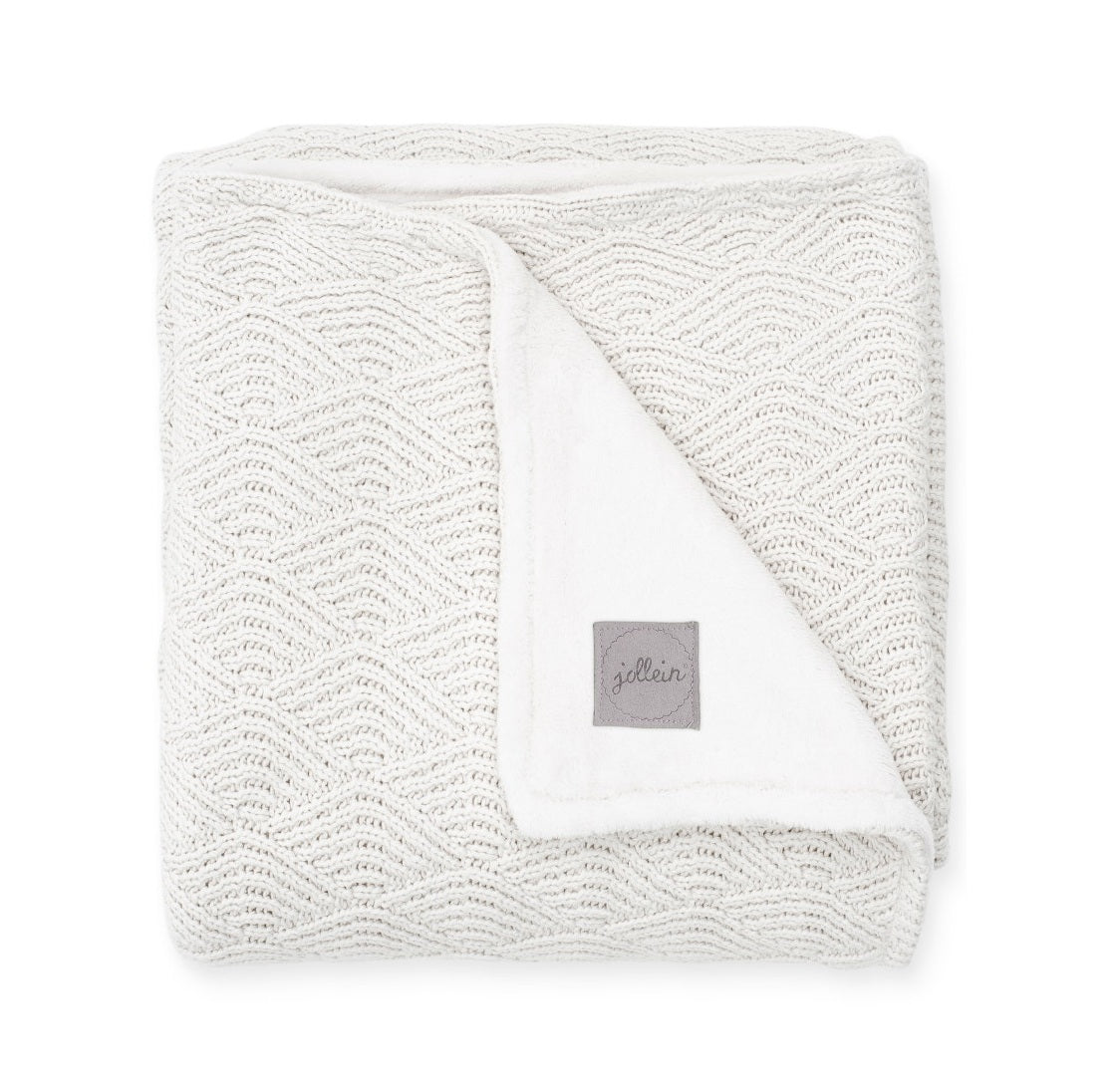 Strickdecke River Cream White dick