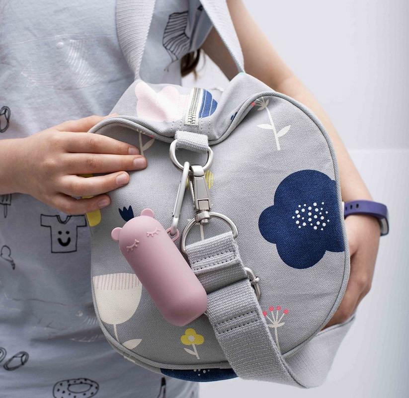 Lot de pailles en silicone Zoe, bleu multicolore