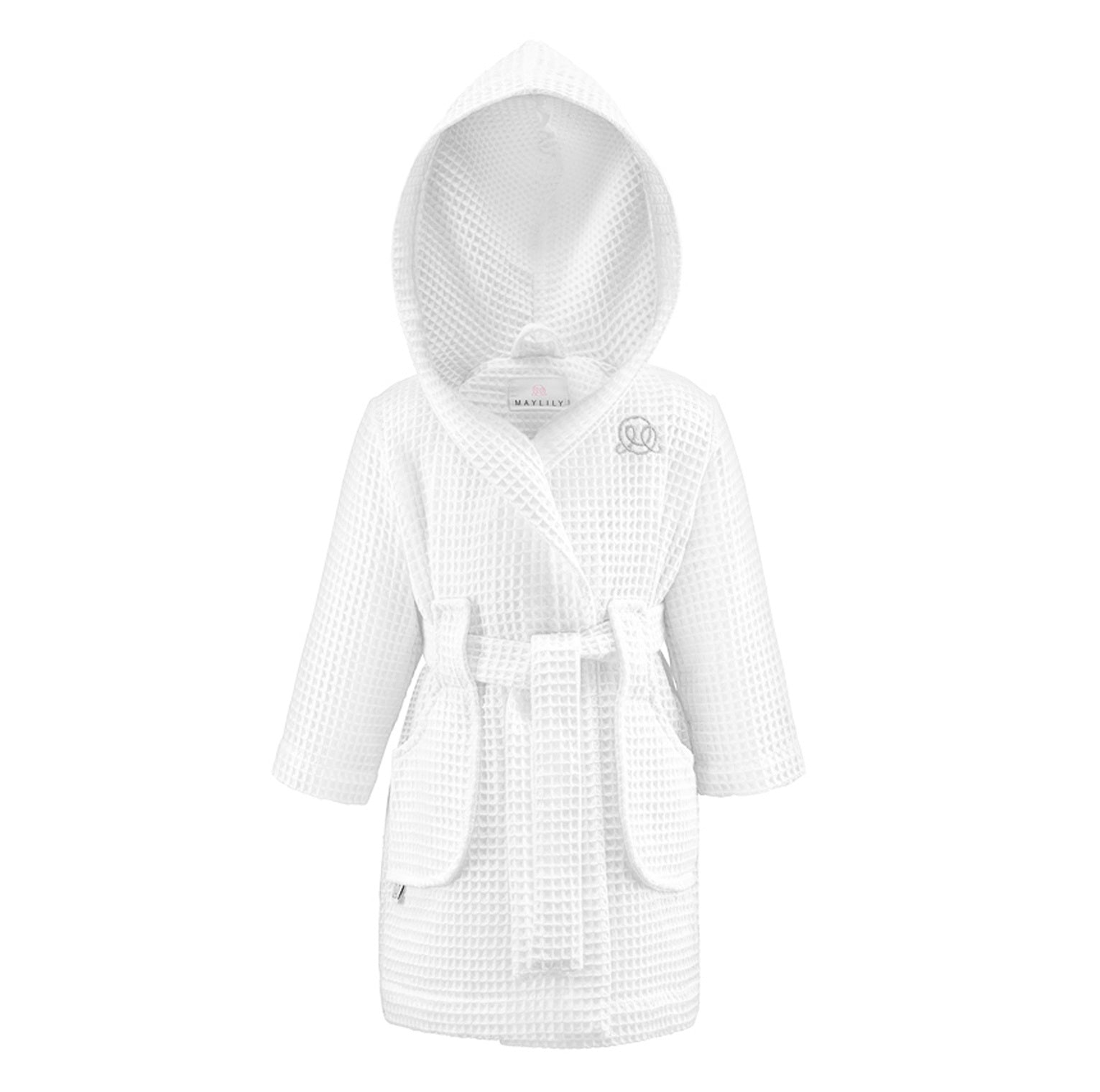 Bademantel Waffelstoff Little Spa Weiss