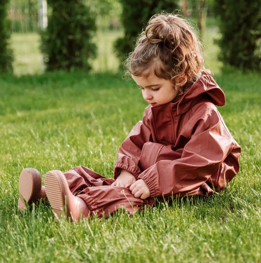 Regenbekleidungsset Junior Carla Mahogany