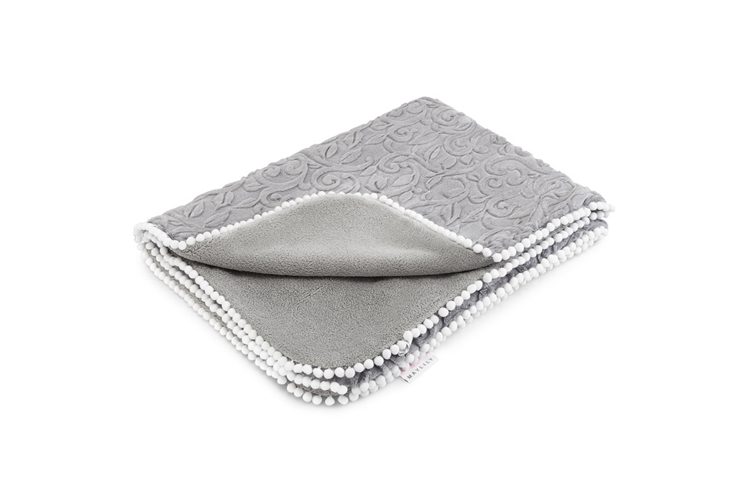 Royal Decke Pompom Mist White