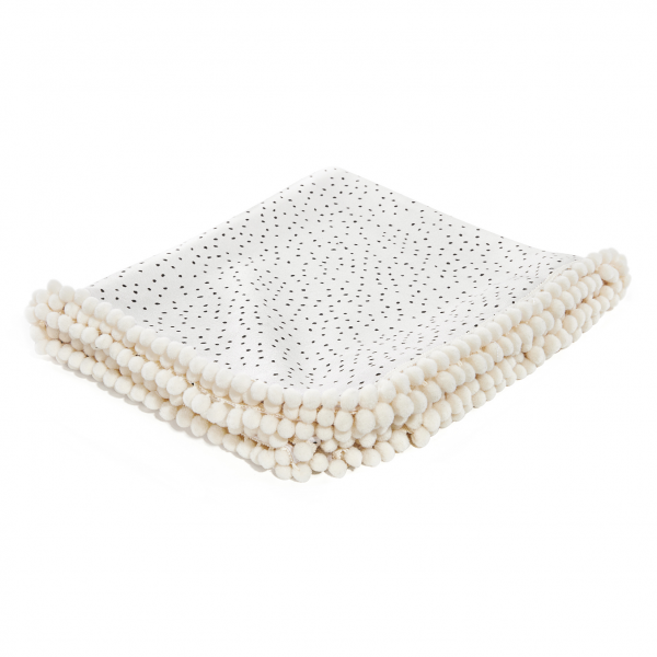 PomPom Swaddledecke Stones Beige