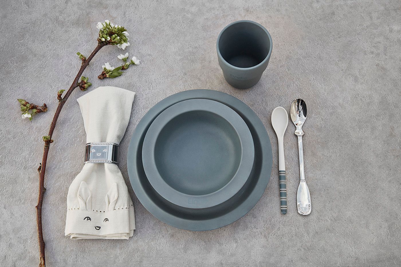 Babylöffel silber glanz